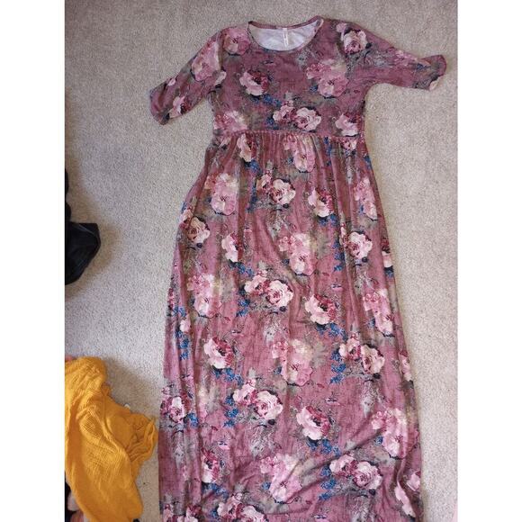 Women's Orange Creek Floral Maxi Dress Large - Picture 1 of 2